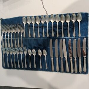Towle Chased Diana Sterling Silver Flatware Set 38 Pieces Pat 1928 No Monogram